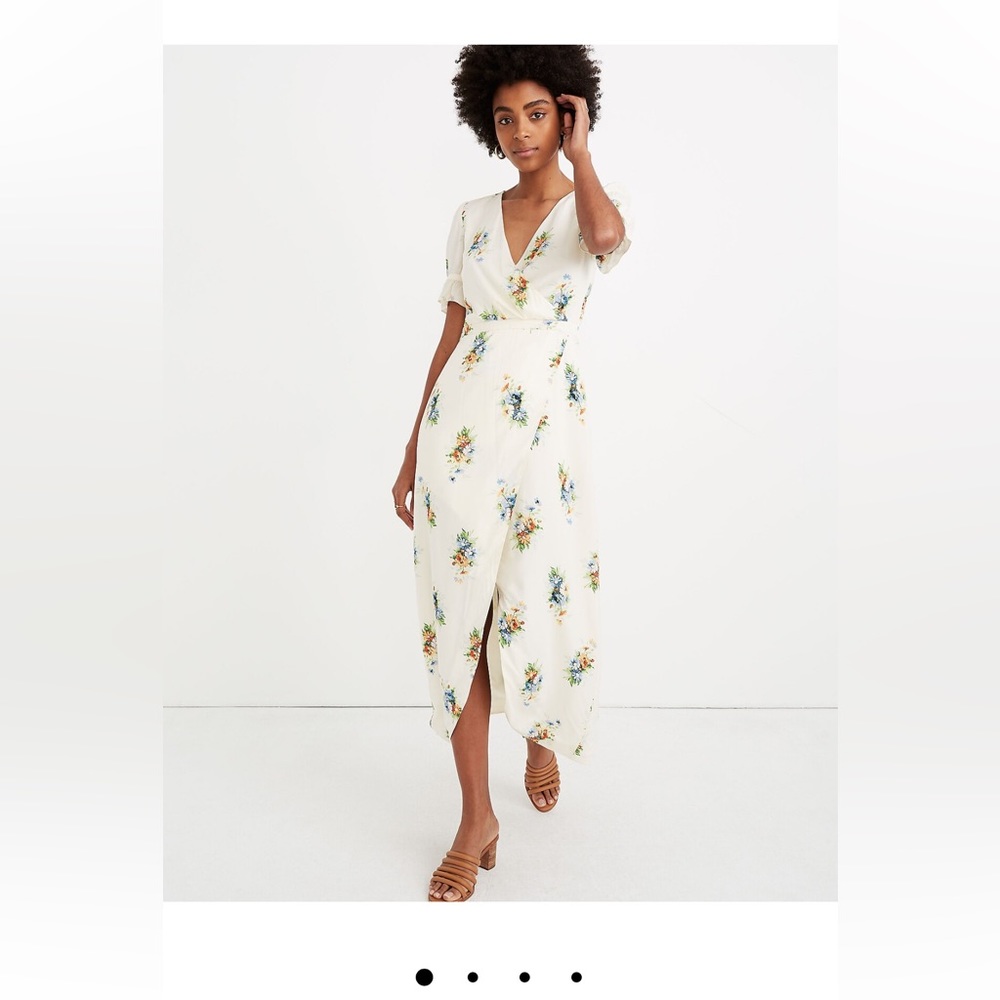Madewell Ruffle-Sleeve Maxi Dress in Classic Corsage, Size 8, great condition